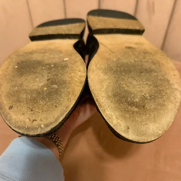 Freda Salvador Tash D’Orsay penny loafer in black embossed croc - Picture 10 of 11